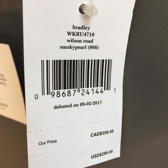 🔽 Kate spade LARGE Bradley Wilson backpack GREY - Picture 3 of 8